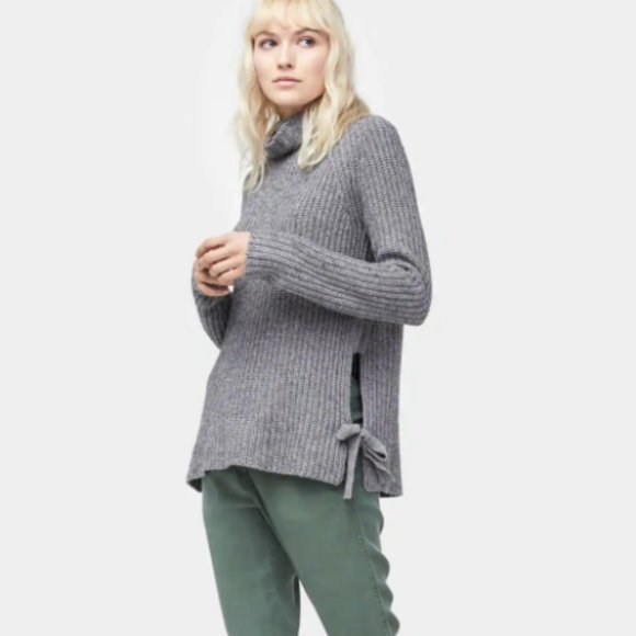 UGG Ceanne Turtleneck Sweater Heather Gray Knit